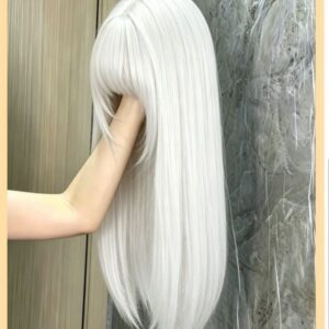 White Straight Wig