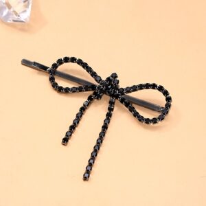Black Ribbon Hair Clip